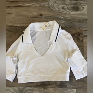 Offline collared top